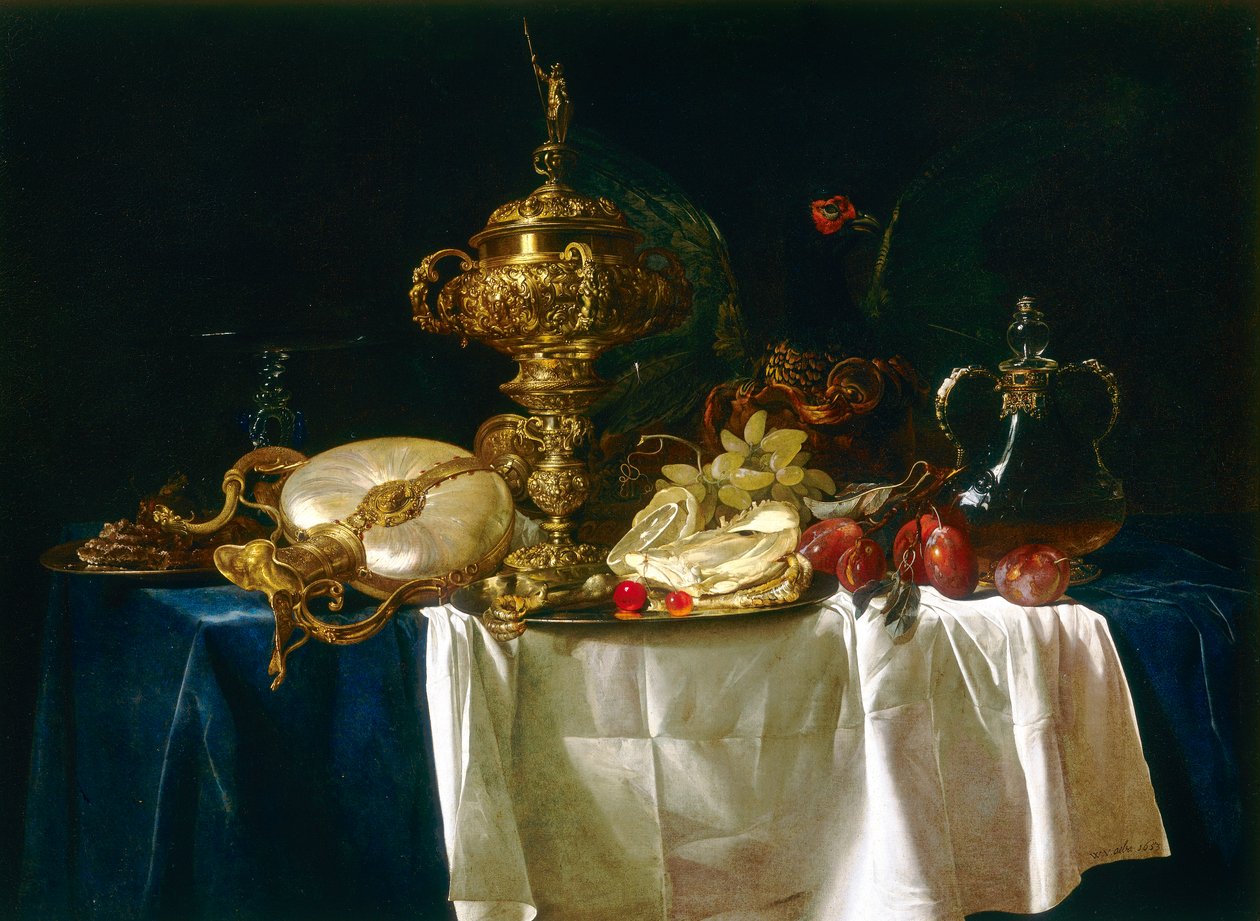 Zátiší z váz a ovoce od Willem van Aelst