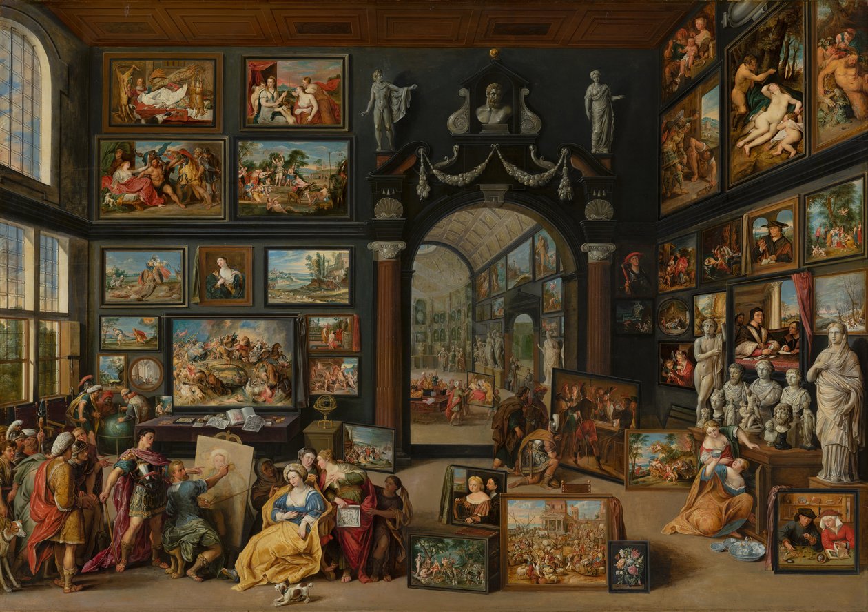 Apelles Painting Campaspe, kolem roku 1630 od Willem van II Haecht