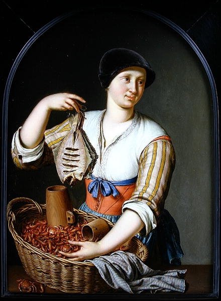 Rybí manželka, 1725 od Willem Van Mieris