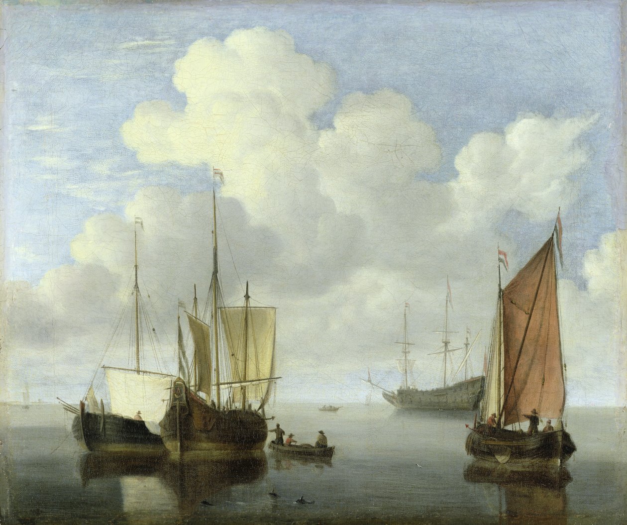 Přímořská krajina od Willem van de Velde the Younger