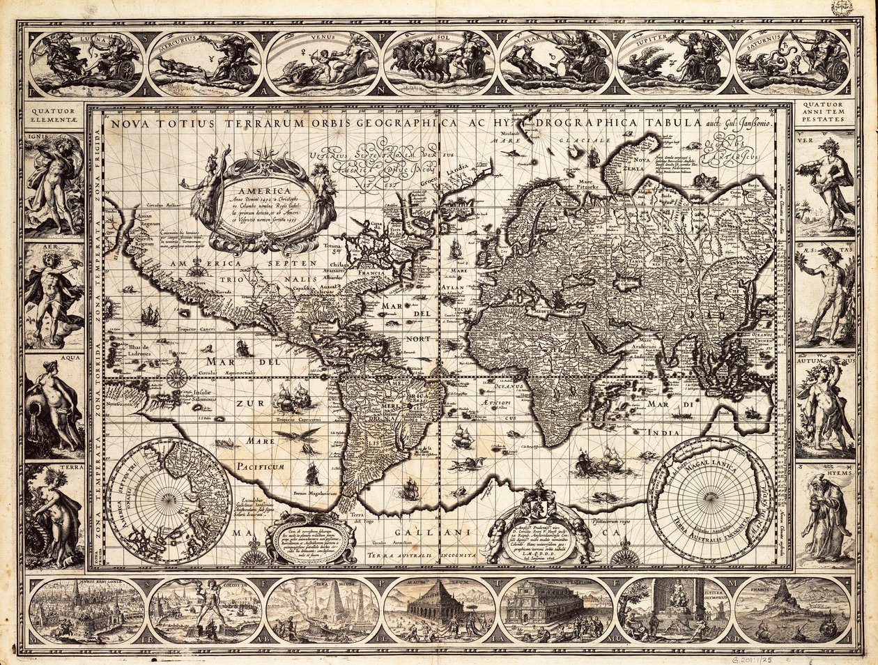 Mercatorova mapa světa od Willem Blaeu