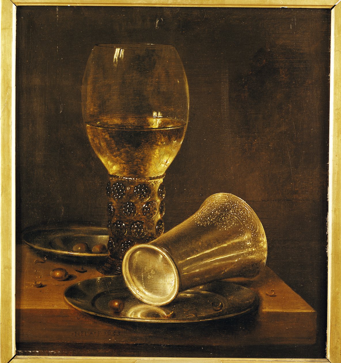 Zátiší s pohárem, 1653 od Willem Claesz. Heda