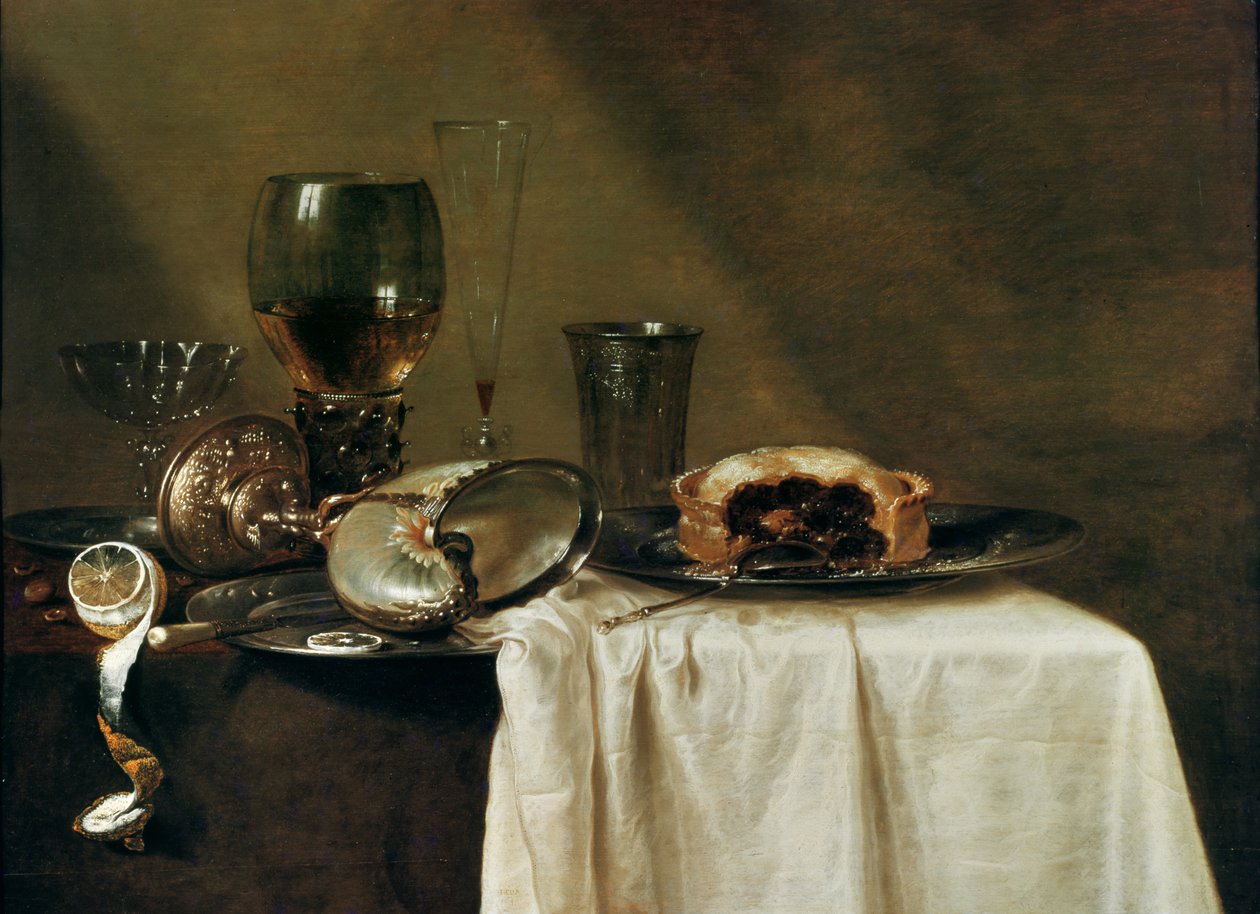 Koláč s černým rybízem, 1635 od Willem Claesz. Heda