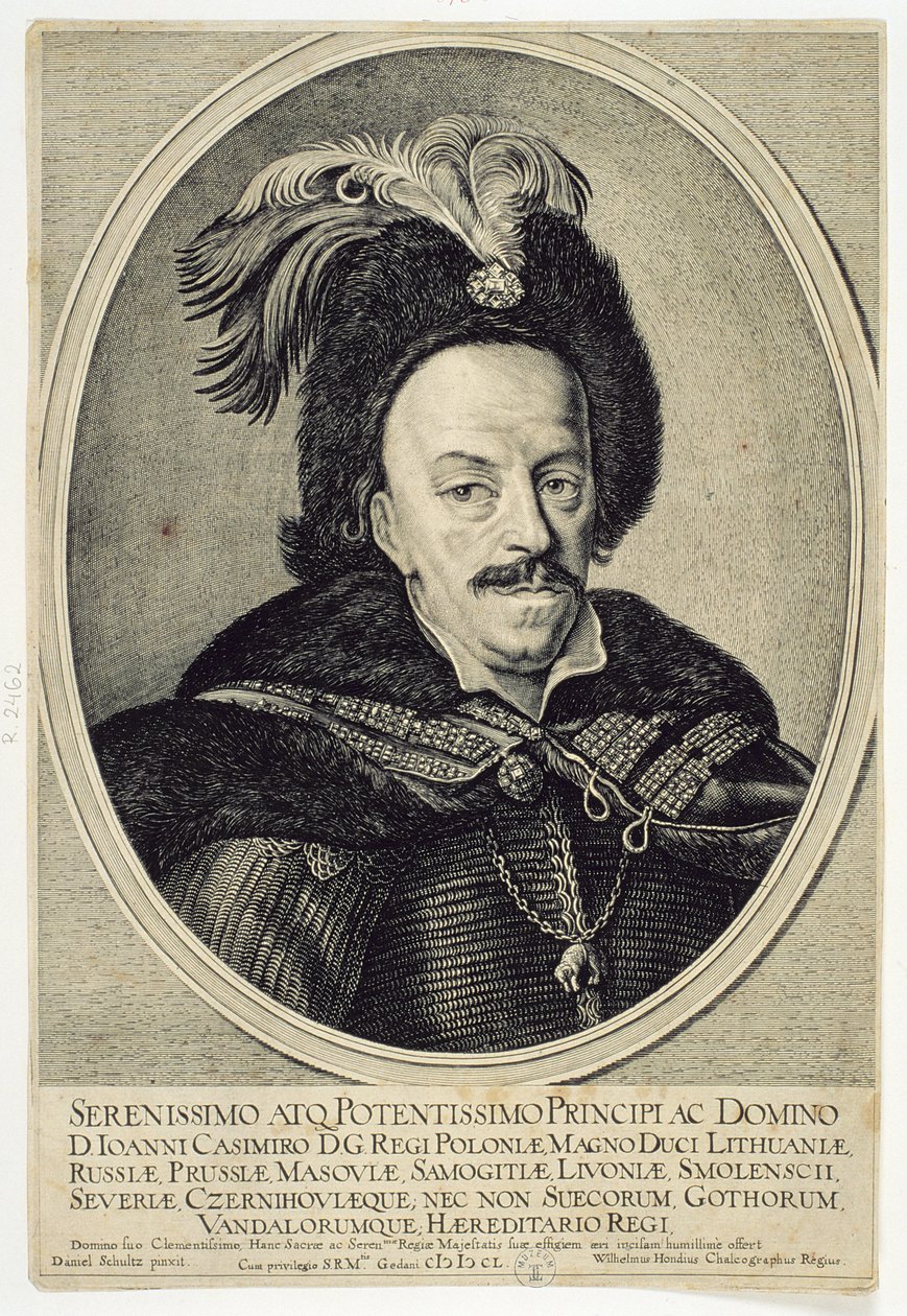 John Kazimir Vasa (1609-72) 1650 od Willem Hondius