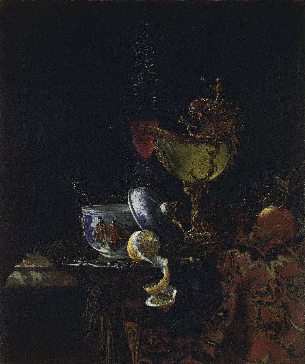 Zátiší s pohárem Nautilus od Willem Kalf