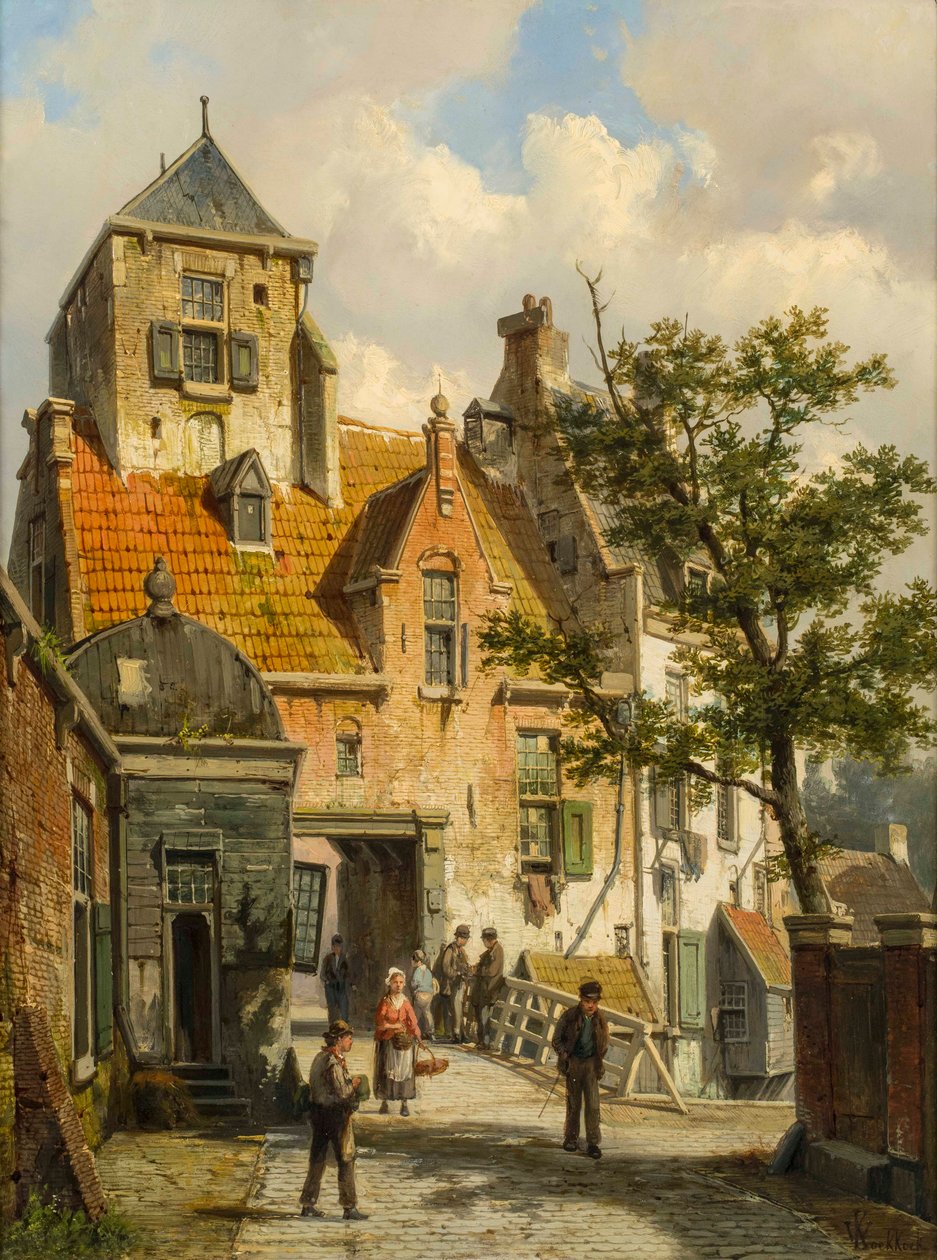 Pohled na Haarlem, 1891 od Willem Koekkoek