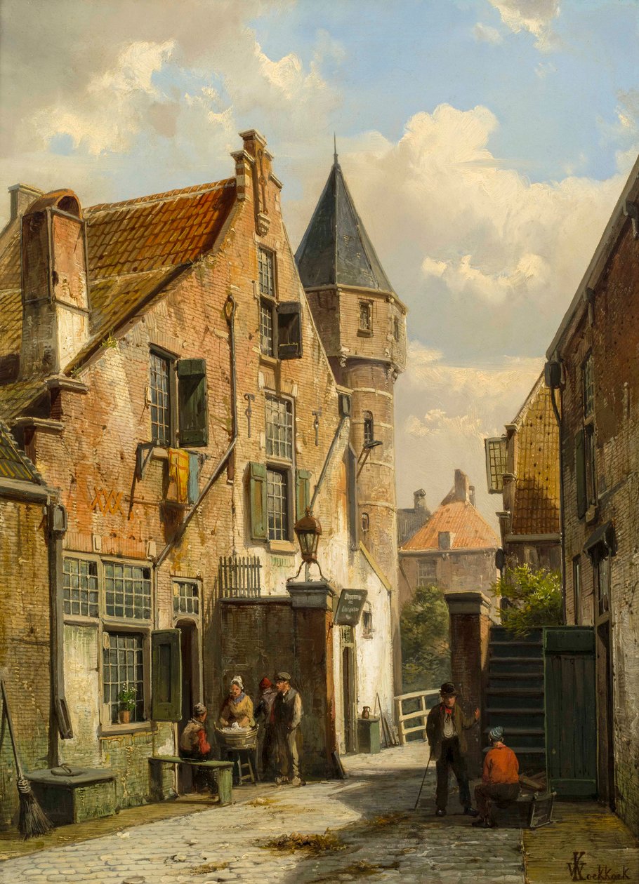 Pohled na Leiden, 1891 od Willem Koekkoek