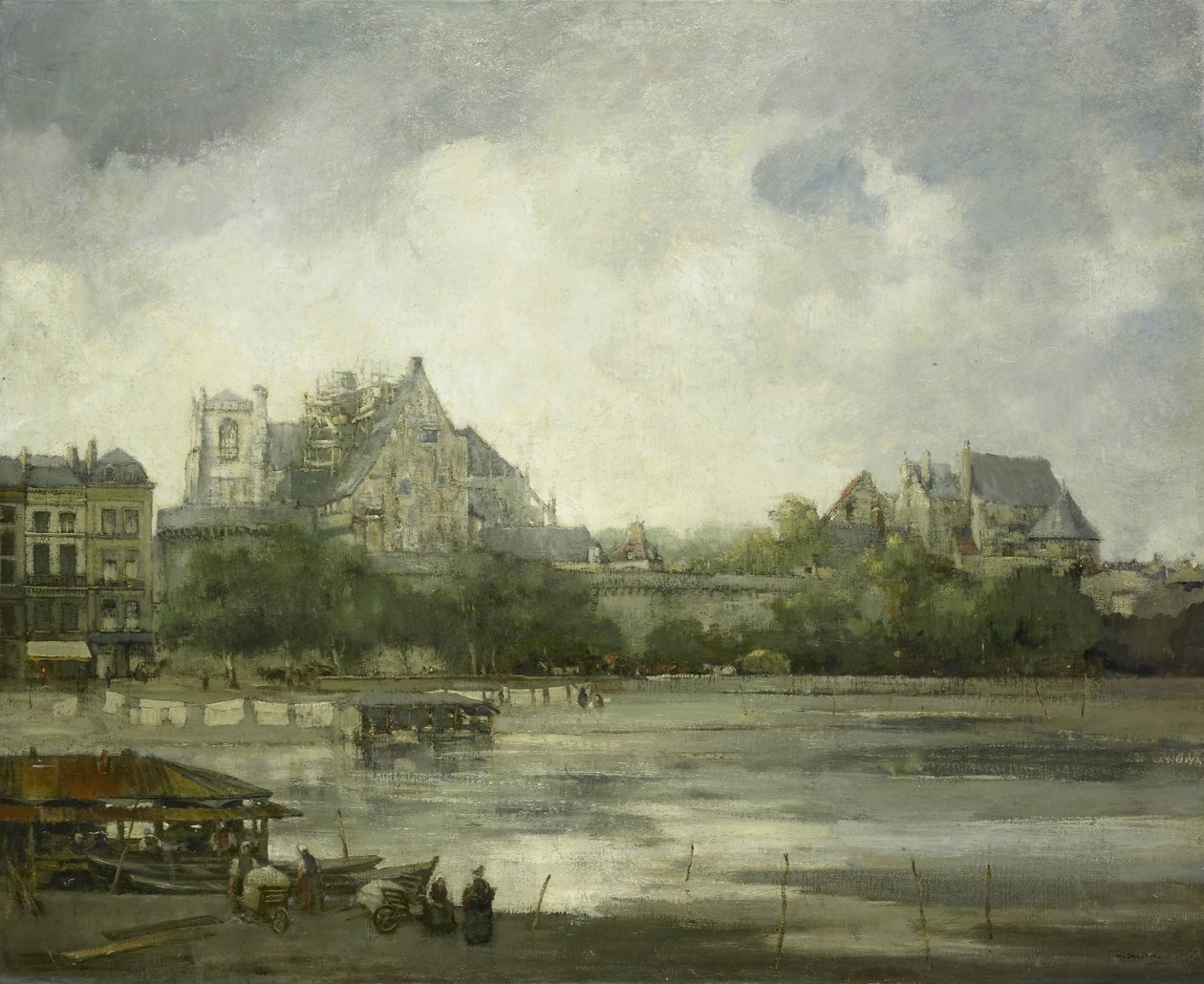 Pohled na Nantes od Willem Leendert Bruckman