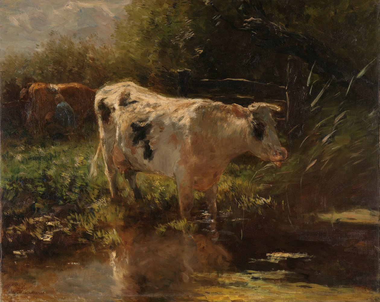Kráva vedle příkopu Kráva na straně příkopu od Willem Maris