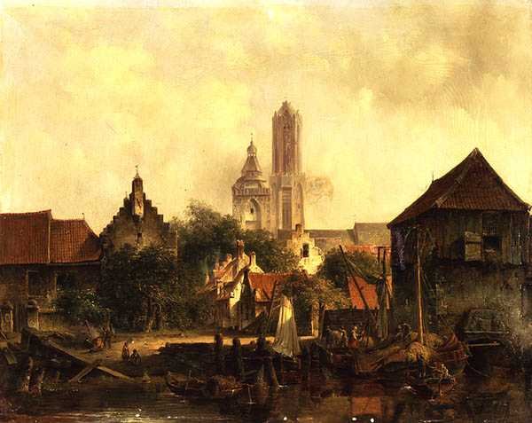 Pohled na Utrecht od Willem Roelofs