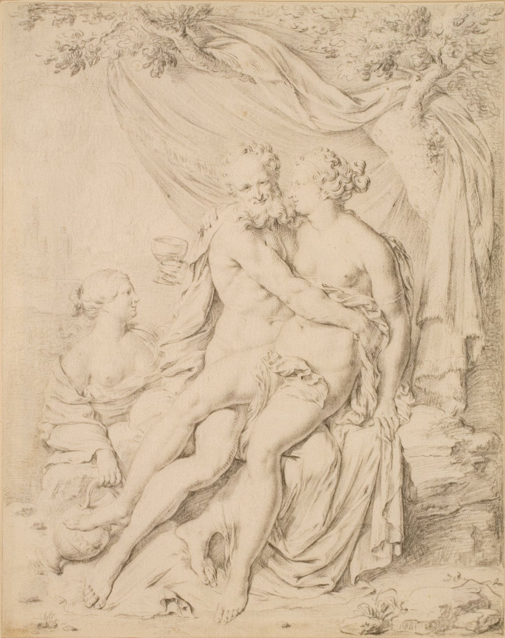 Lot a jeho dcery od Willem Van Mieris