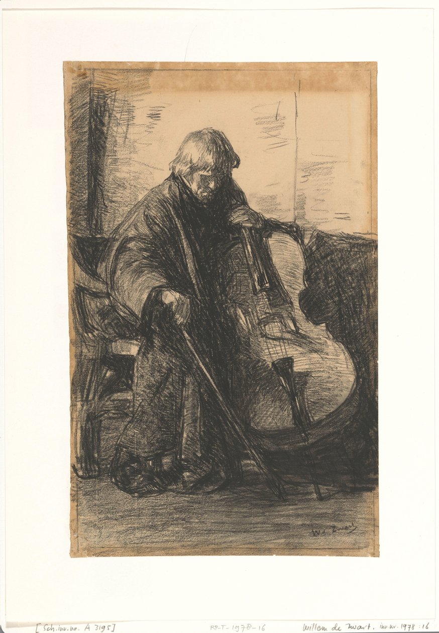 Cellista od Willem de Zwart