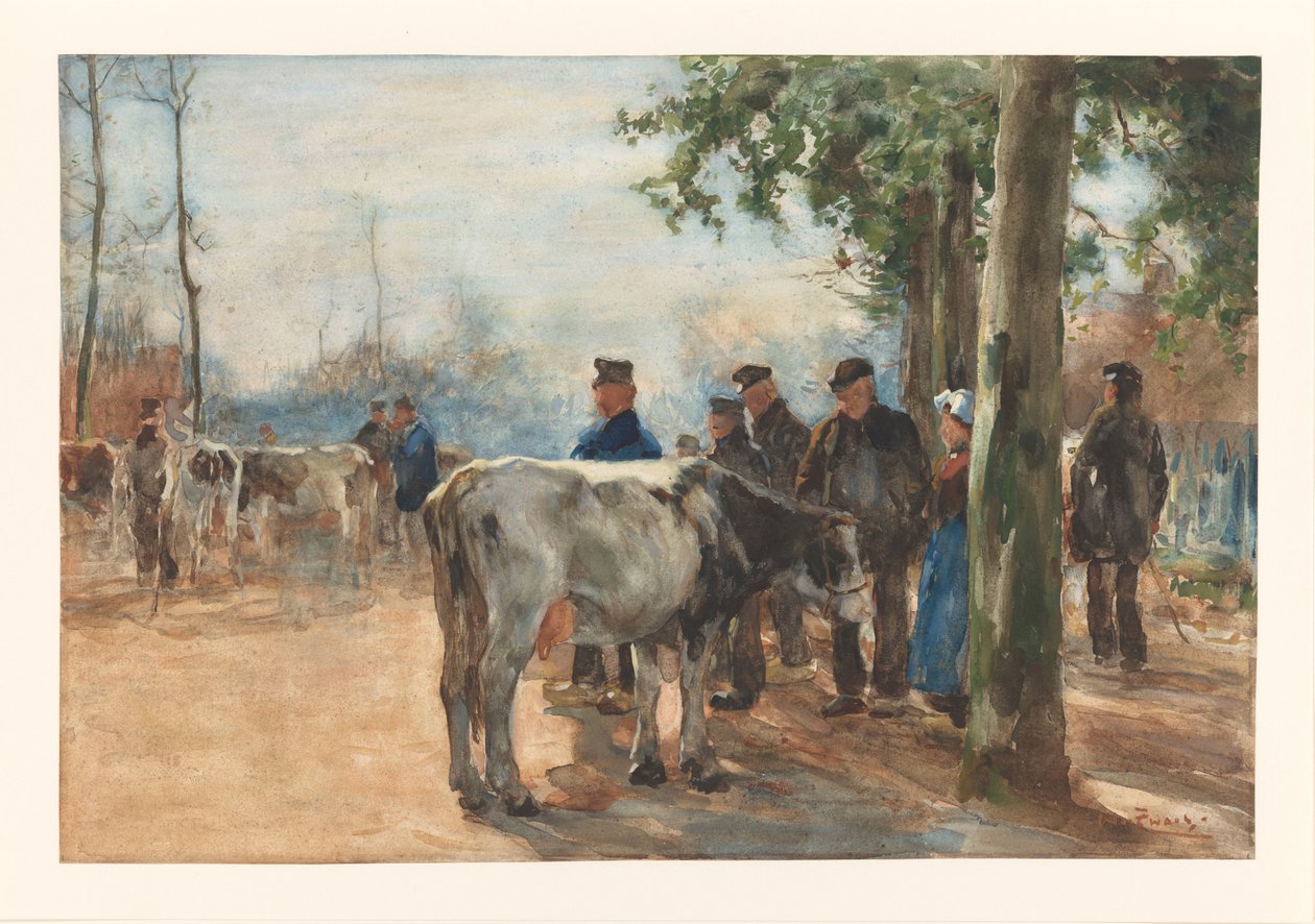 Dobytčí trh od Willem de Zwart