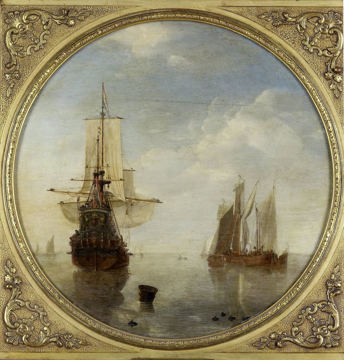 Lodě v Anchor od Willem van de Velde (II)