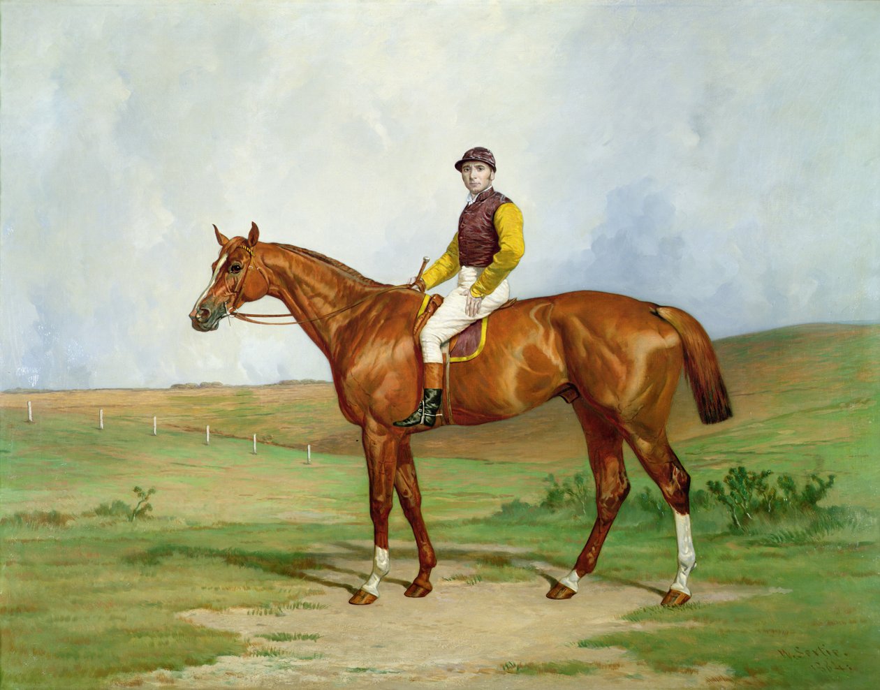 Portrét dostihového koně, 1884 od William A. Sextie