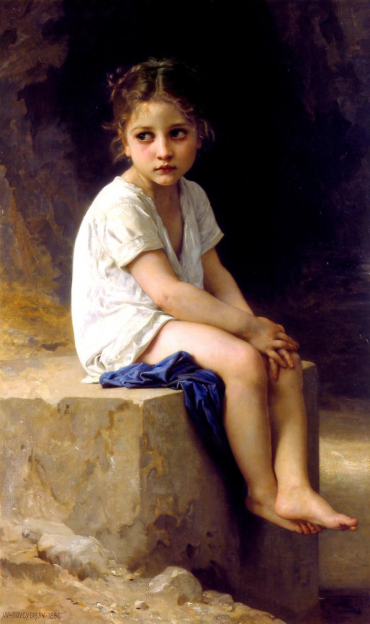 Na úpatí útesu od William Adolphe Bouguereau