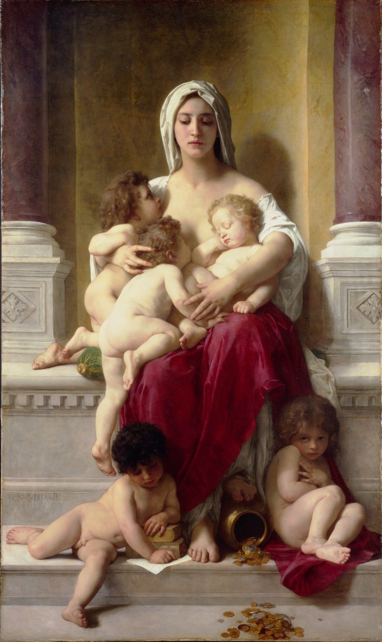 Charita od William Adolphe Bouguereau