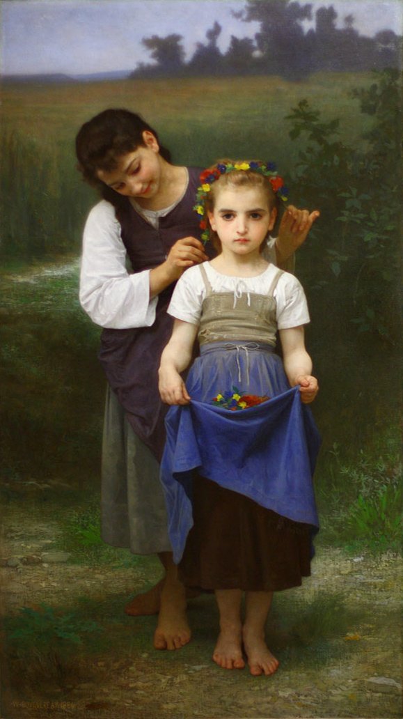 Koruna květin od William Adolphe Bouguereau