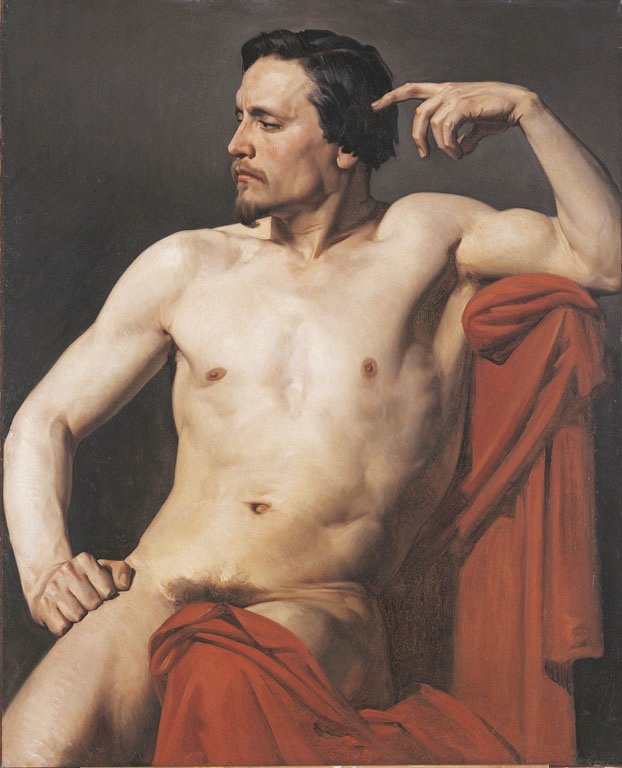 Napůl namalovaná postava od William Adolphe Bouguereau