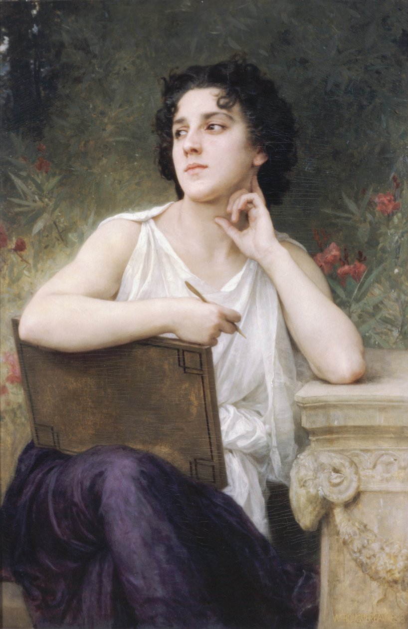 Inspirace (1898) od William Adolphe Bouguereau