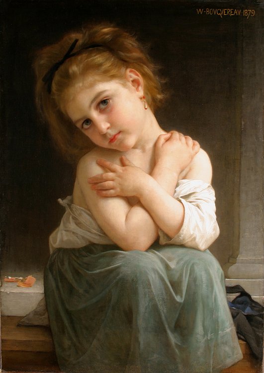 La Frileuse od William Adolphe Bouguereau