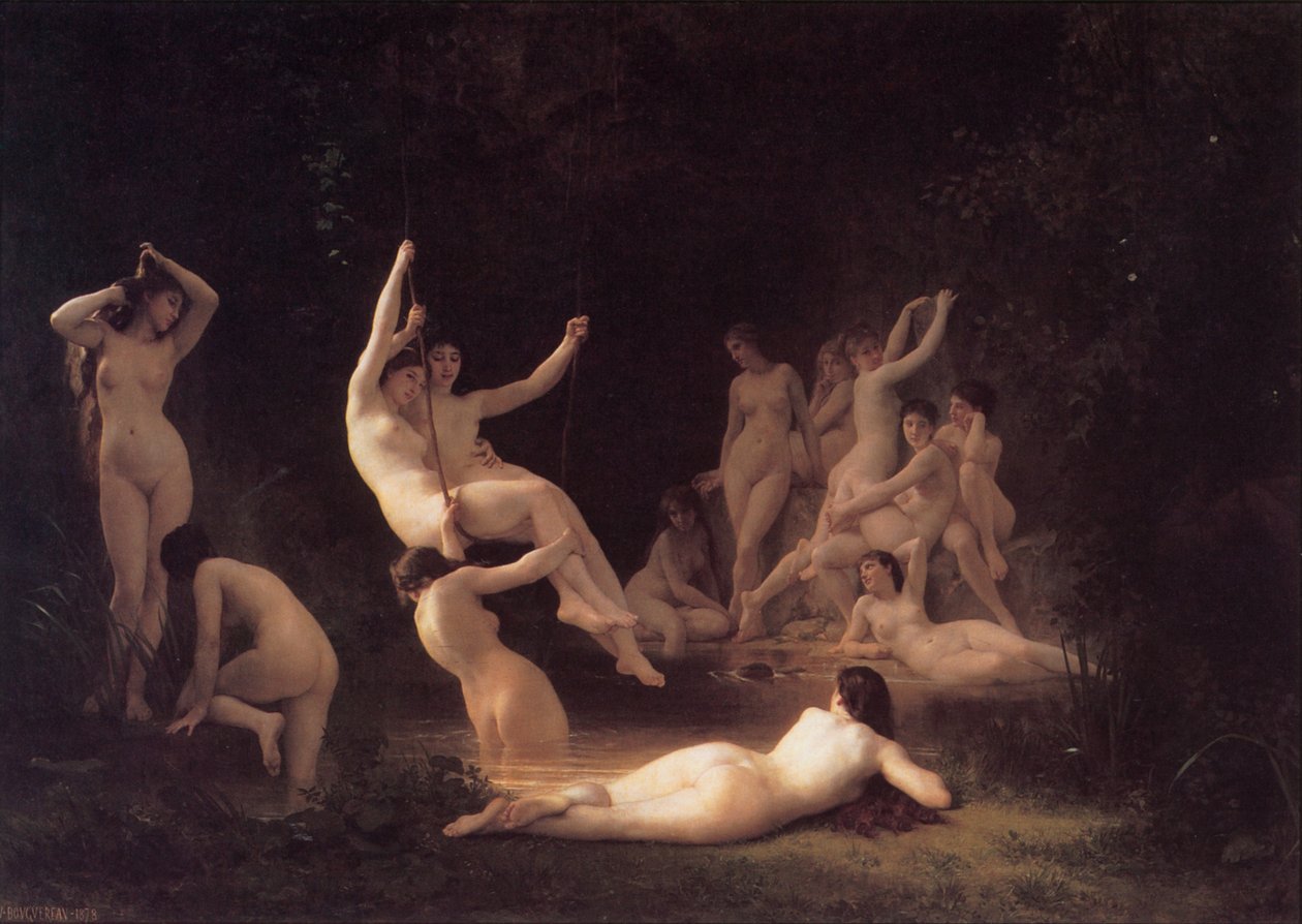 Nymfy od William Adolphe Bouguereau