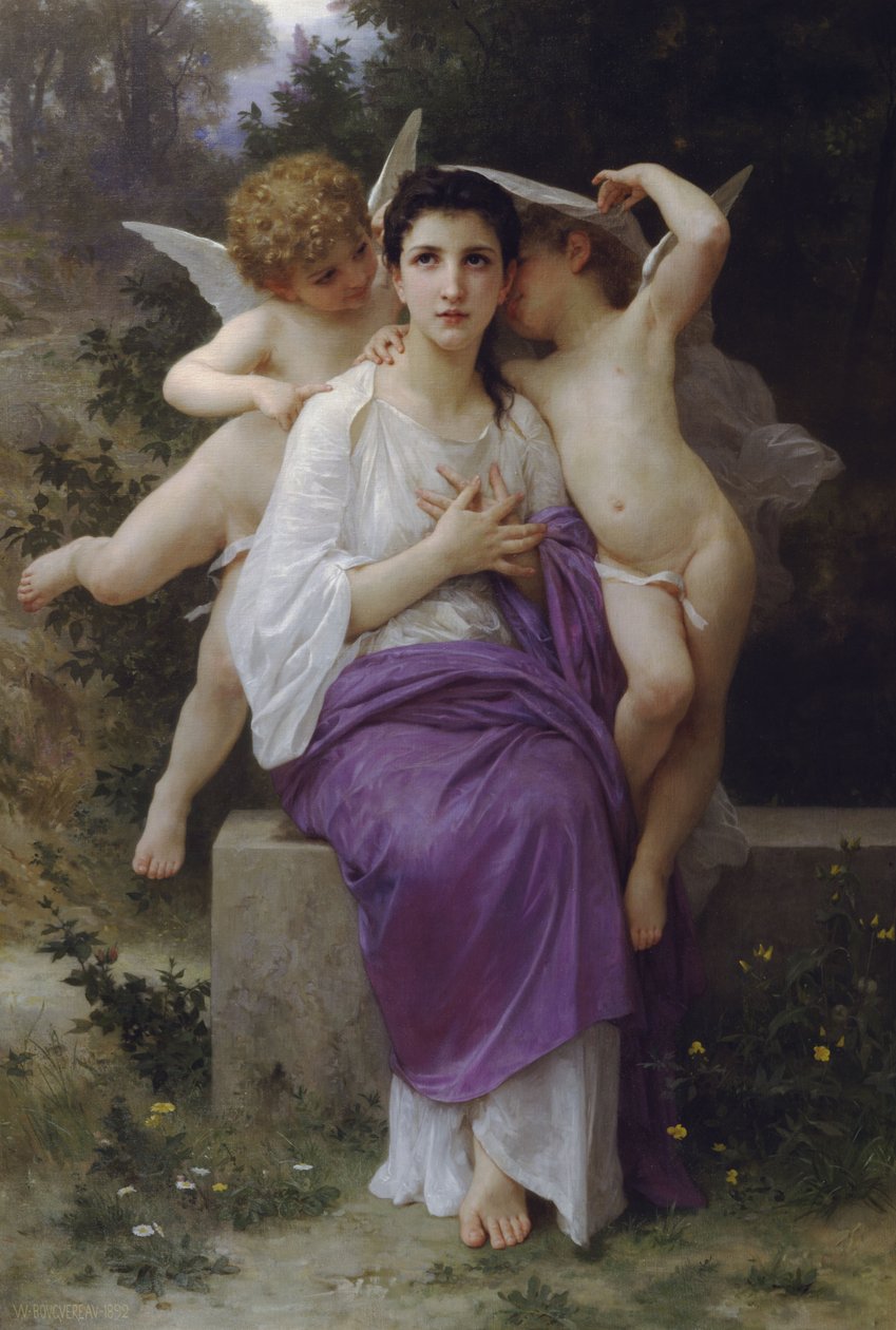 Probuzení srdce (1892) od William Adolphe Bouguereau