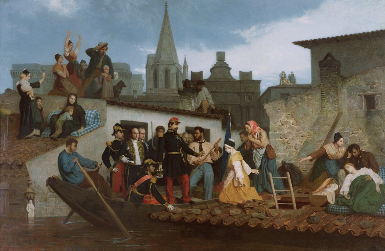 Napoleon III. Návštěva potopy Oběti Tarasconu od William Adolphe Bouguereau
