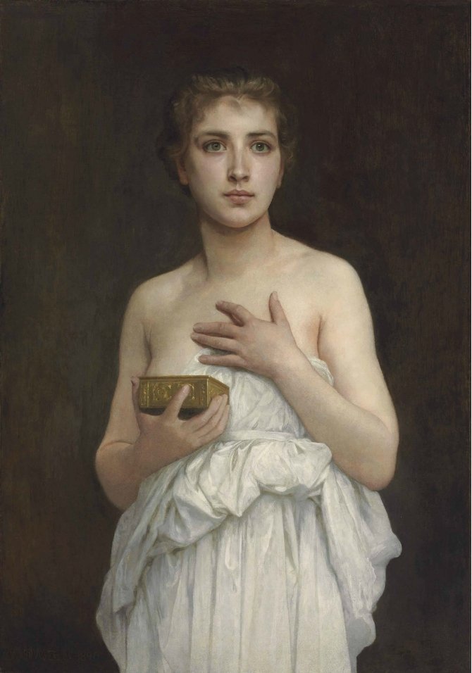 Pandora od William Adolphe Bouguereau