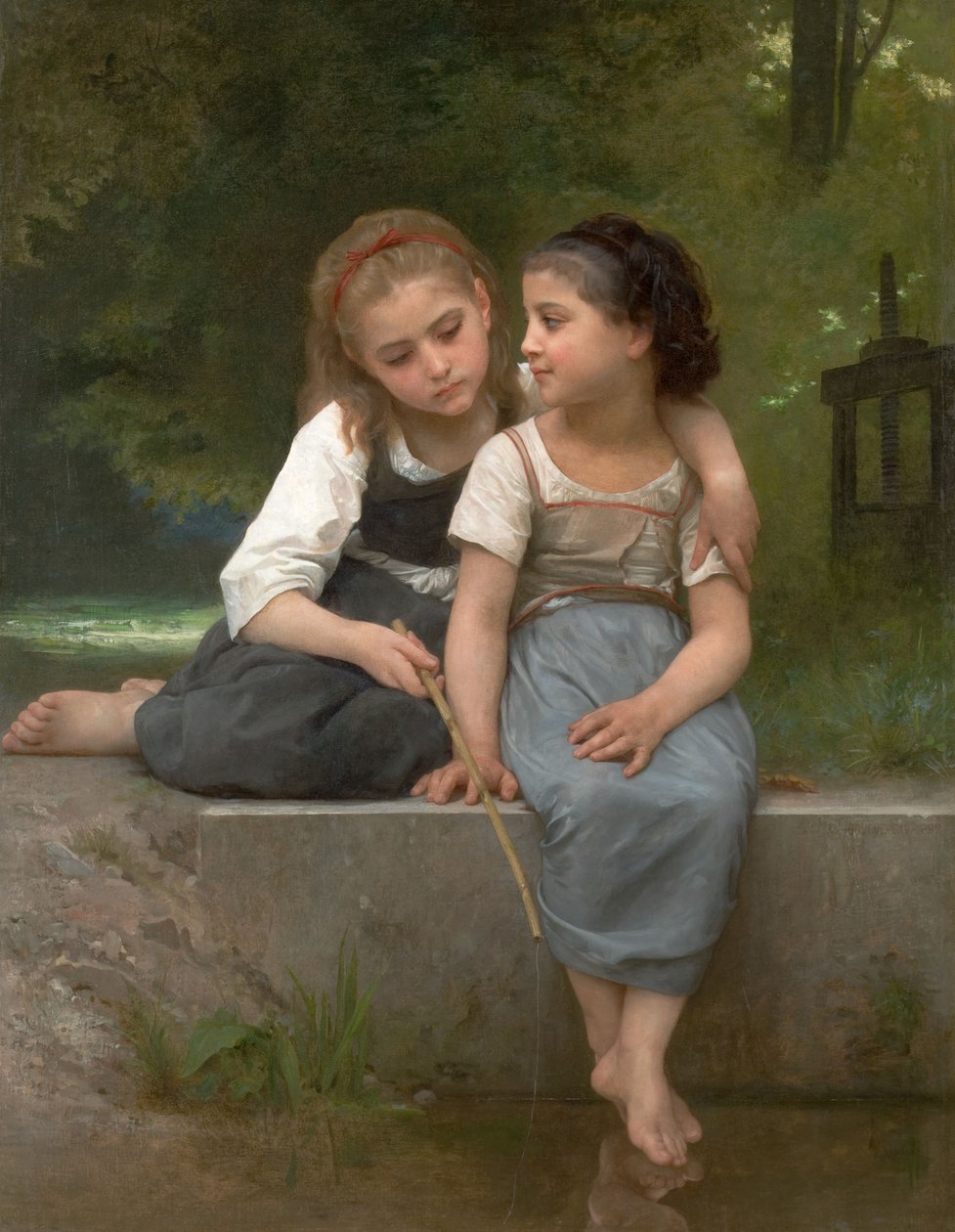Lov žab od William Adolphe Bouguereau