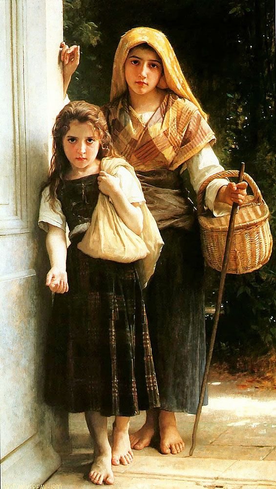 Malí žebráci od William Adolphe Bouguereau