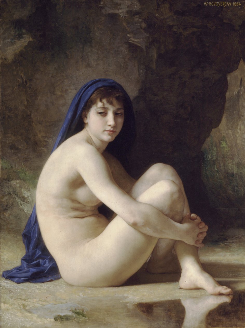 Sedící akt od William Adolphe Bouguereau