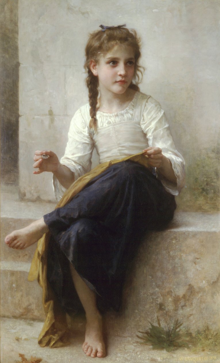 Šití od William Adolphe Bouguereau