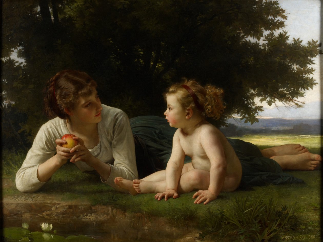 Pokušení, 1880 od William Adolphe Bouguereau