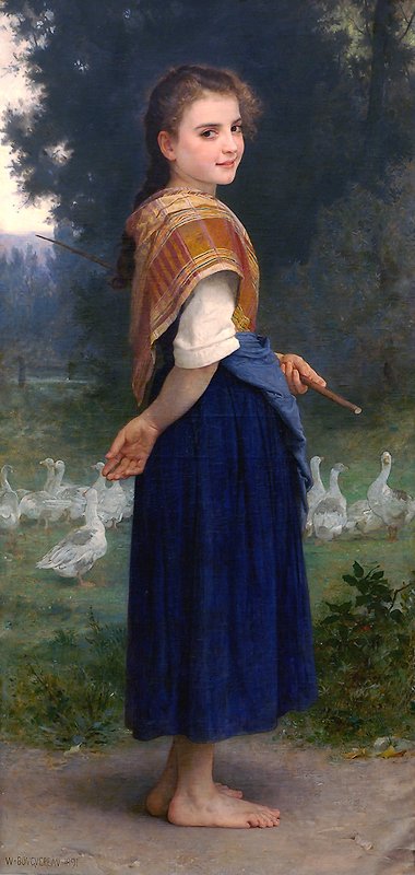 Husí dívka od William Adolphe Bouguereau