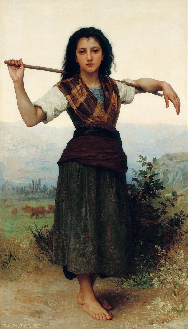 Malá pastýřka od William Adolphe Bouguereau