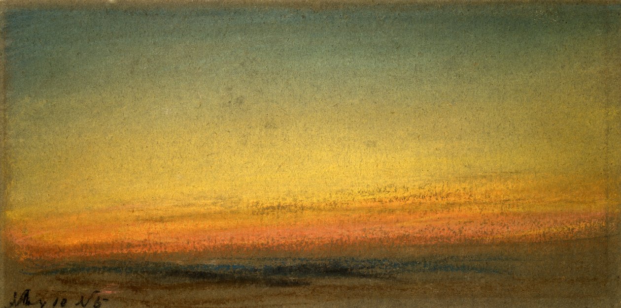 Západ slunce, 10. května 1884 od William Ascroft