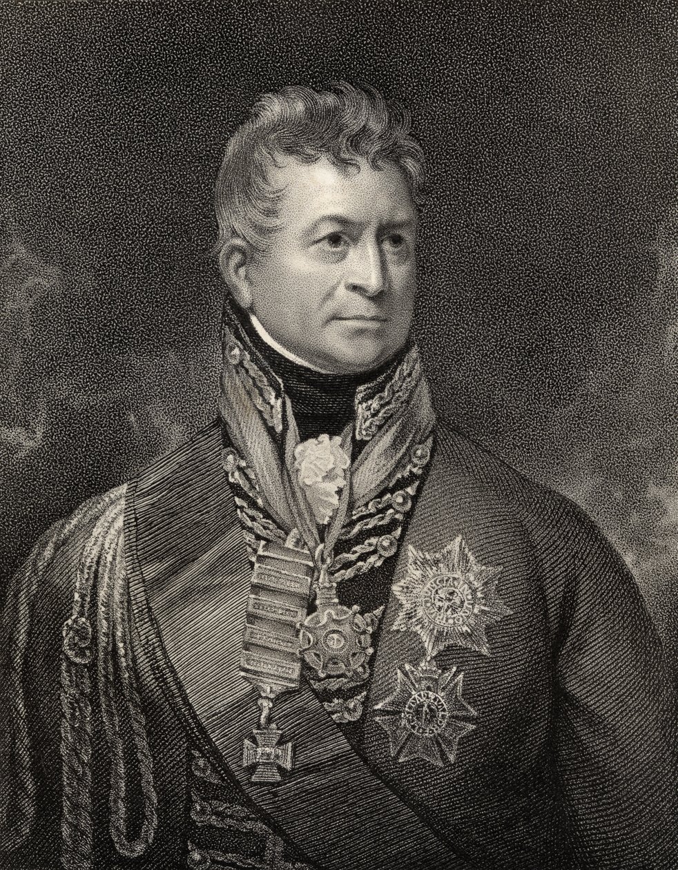 Sir Thomas Picton, vyrytý Peltro William Tomkins (1760-1840), z 