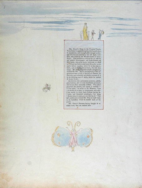 A Long Story, design 24 z The Poems of Thomas Gray, 1797-1798 (wc s perem a černým inkoustem) od William Blake
