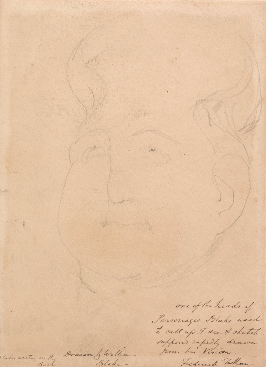 Vizionářská hlava od William Blake