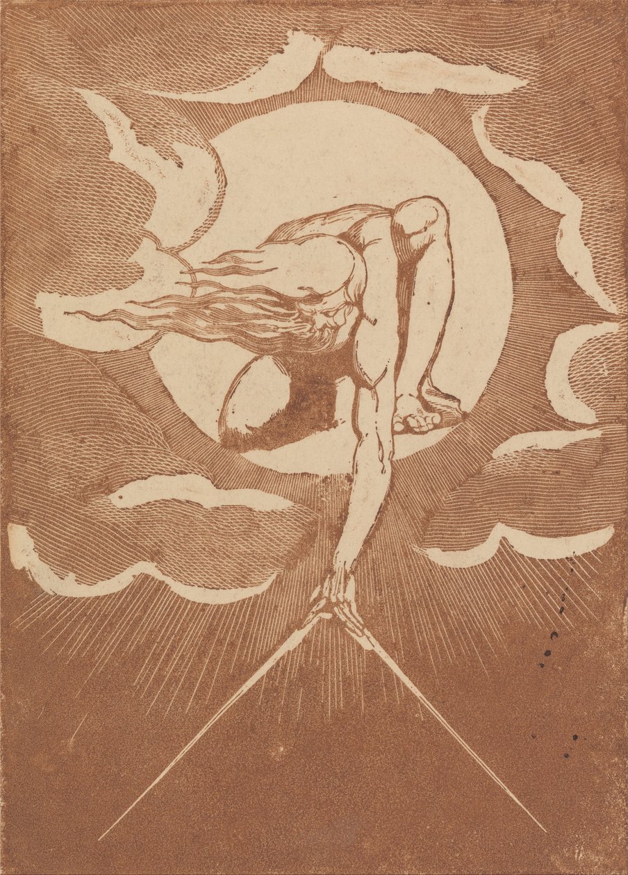 Evropa. Prophecy, Frontispiece Proof Impression od William Blake