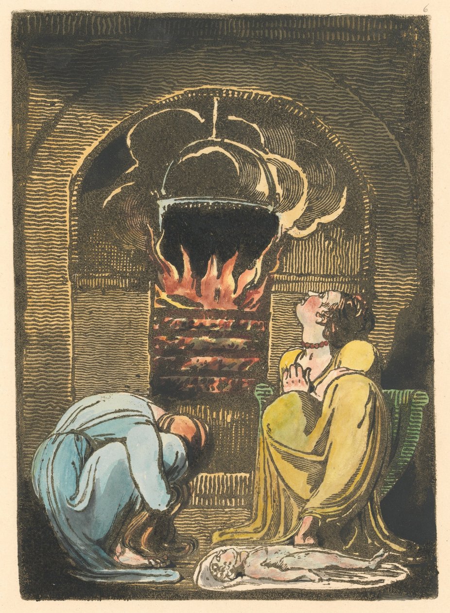 Evropa. Proroctví, talíř 8 (Bentley 9) od William Blake