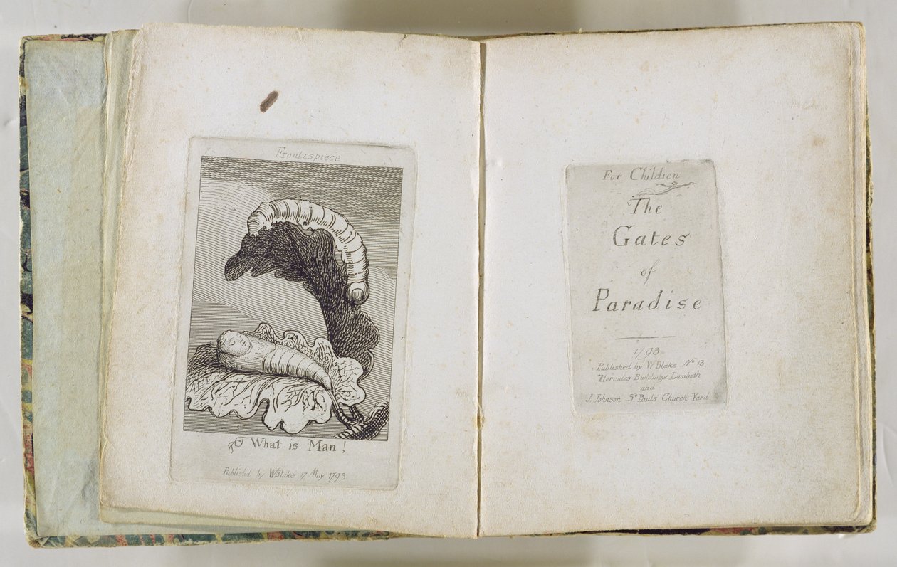 Pro děti. The Gates of Paradise (a Frontispiece), 1793 od William Blake