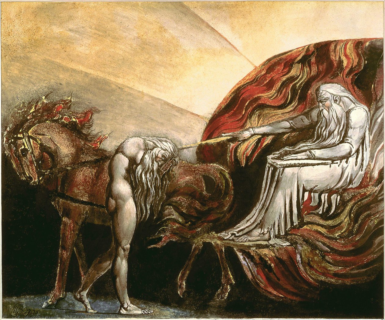 Bůh soudí Adama od William Blake