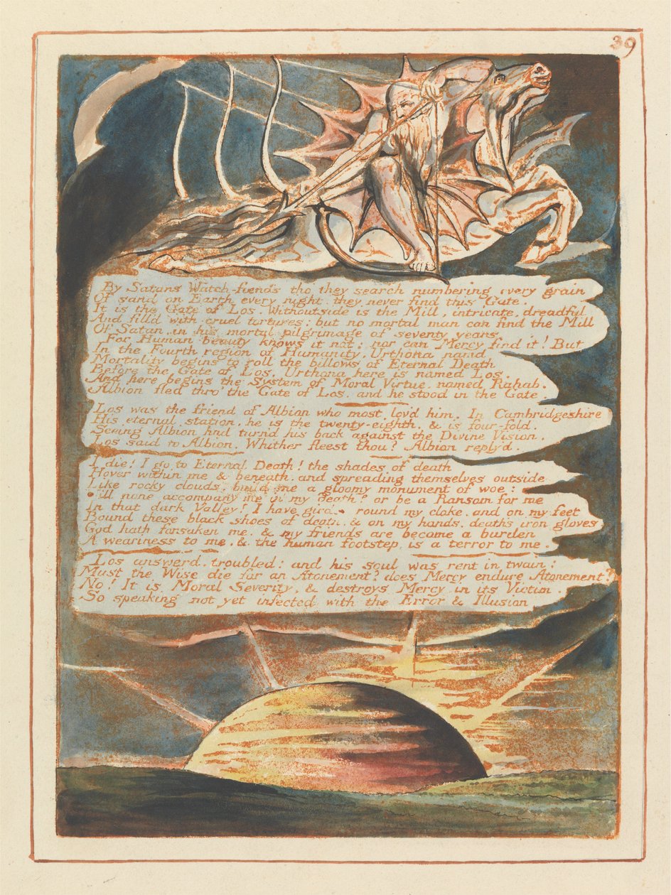 Jeruzalém, talíř 39, od William Blake