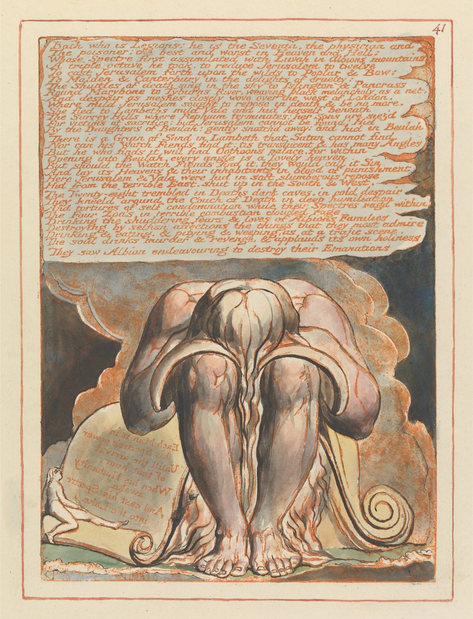 Jeruzalém, talíř 41, od William Blake