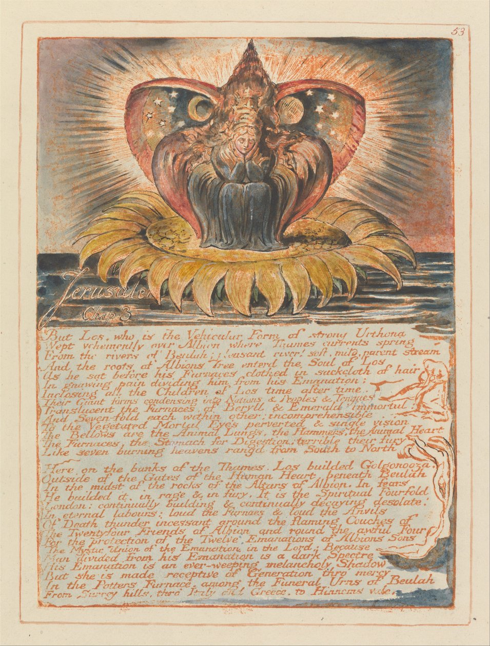 Jeruzalém, talíř 53, Jeruzalém, kapitola. 3 od William Blake