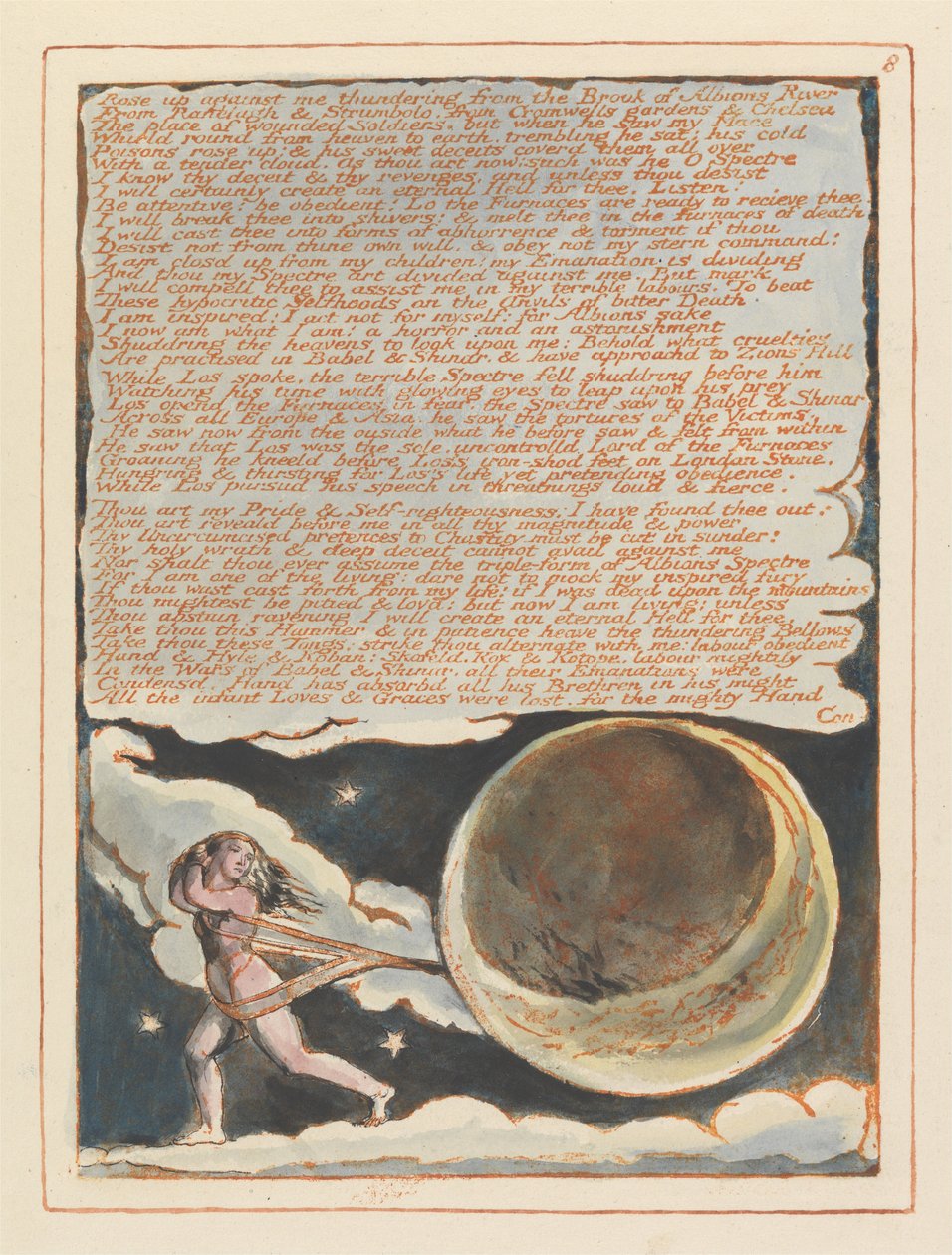 Jeruzalém, talíř 8, povstaň proti mně .... od William Blake