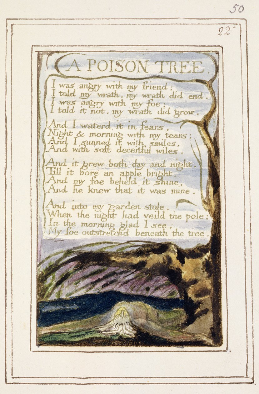 S.124-1950.pt50 A Poison Tree: plate 50 from 