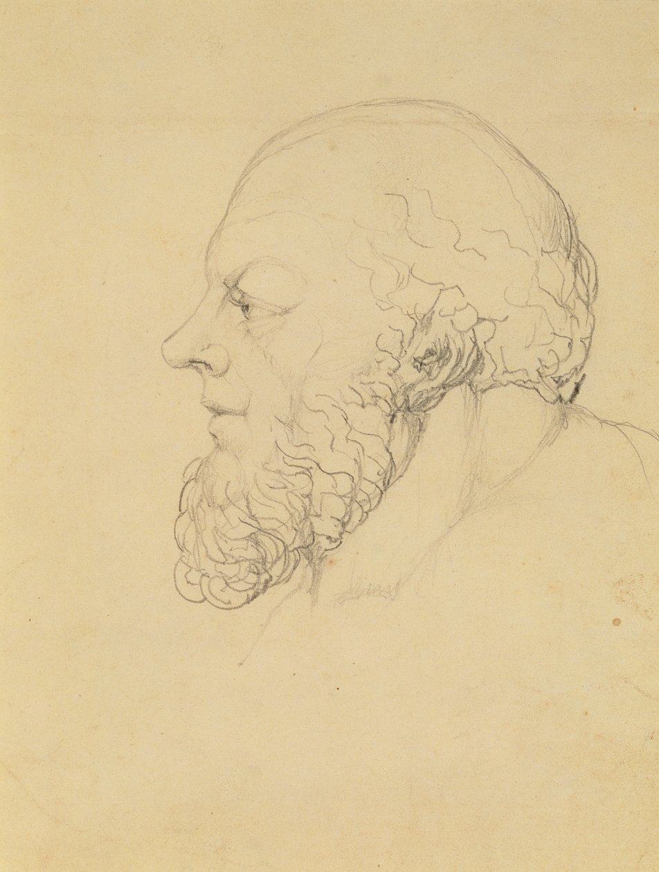 Sokrates, kolem roku 1820 (grafit) od William Blake